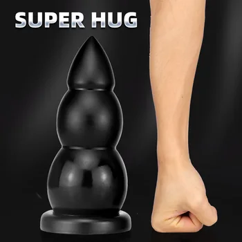 8 Stiluri Imens Negru Anal Plug ventuzelor Big Butt Plug pentru Femei și Bărbat Voinic Moale Anal Masturbare Gay Sex Jucării 18+