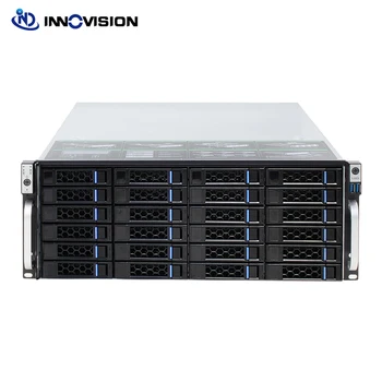 4U 19inch 560MM Deepth Rack Mount Hot-swap Șasiu 24HDD 24Bays NVR IPFS de Stocare Cloud IPC Server de Caz Suport de Alimentare ATX