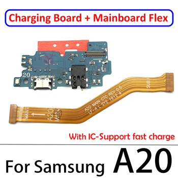 USB Port de Încărcare de Andocare Conectorul de pe Placa Principală Placa de baza Cablu Flex Pentru Samsung A10 A20 A30 A40 A50 A70 A21s A10s A20s A30s A50s