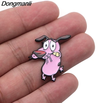 P3995 Dongmanli Desene animate Bijuterii Drăguț Câini Metal Emailat Ace și Broșe Moda Pin Rever Insigna Cadouri Amuzante