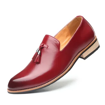 2022 Nou Spot Bărbați Subliniat Toe Britanic Bărbați Rochie Formale Singur Pantofii Overfoot Pantofi de Piele de Mari Dimensiuni Pantofi pentru Bărbați