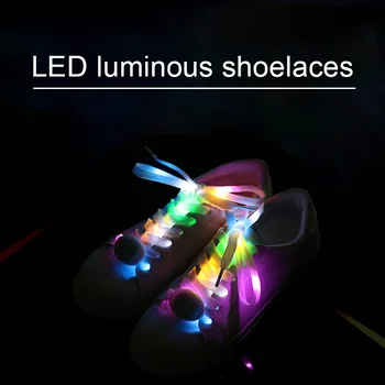 2021 Cald LED Flash Luminos Lumina Strălucire Curea Șiret de Pantofi Șireturi Petrecere Disco Decor Șiret Sport tv cu Șireturi
