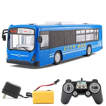 1:12 RC Bus 2.4 G Masina Control de la Distanță Double-decker 2.9 km/h Cu LED Sunet RC Electronice Vehicul Jucărie O Cheie Deschide Ușa Copii Cadou