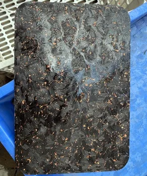 1 BUC Fibra de Carbon de Marmură Neagră Rășină Pleava Mâner Compozit Material Mâner de Cuțit Cuțit de Patch-uri DIY