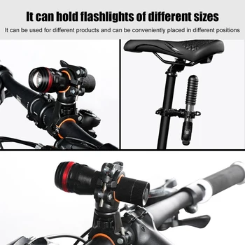 Bicicleta Lanterna Stand Titularii de Rotație de 360 de Grade Lanterna Lampa de Montare Suport de Biciclete Față de Lumină Clip Ciclism Accesorii 22-31mm