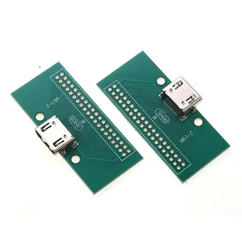1buc Display Port Compatibil-HDMI 19Pin Test Bordul Unui Tip Feminin Soclu Conector pentru 2.54 mm 40P Rând Dublu Adaptor PCB Bord