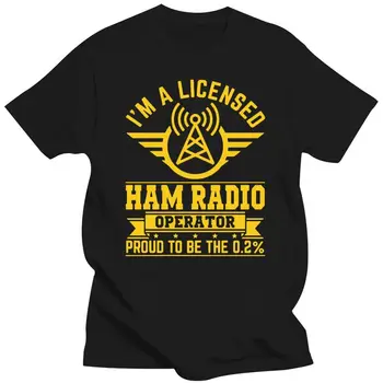 Mens Îmbrăcăminte Amuzant Tricou Barbati Noutate Femei Tricou O Licență De Operator Radio T-Shirt