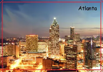 Statele UNITE ale americii de Călătorie Magneți Cadouri Decor Acasă Autocolante,Atlanta Magnet 5741 Suveniruri Cadou