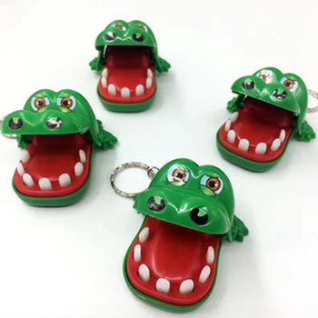 Noi musca degetul crocodil jucărie spoof decompresie crocodil breloc creative mic cadou telefon mobil pandantiv de sac breloc