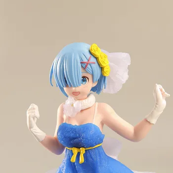 23CM Anime Re:Viața într-o lume diferită de zero Rem Rochie fusta figurina PVC Model de jucării de Colecție Ornamente fanii cadouri
