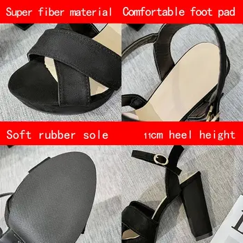 Pantofi De Vara Pentru Femeie Sandale 2022 Vara Sandale Cu Platforma Tocuri Inalte Femei Pătrat Tocuri Sandale Shoesshoes Sandale Femei