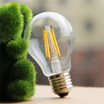 6pcs A60 8W Led Filamene Lumina E27 COB Retro Lampă Decorativă Edison Stil Vintage cu Filament de Bec Cald Alb Rece pentru Acasă