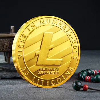 Bitcoin Fizice BTC Placat cu Colectarea de Monede de Aur de Colectie Cadouri de Monede Comemorative Ethereum Litecoin Unda de Monede Suvenir