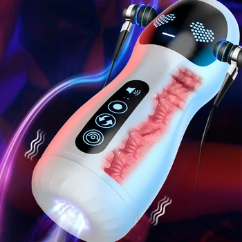 Automate de sex Masculin Masturbator Vibrații Muie Suge Mașină de Silicon Vagine Masturbari Cupa Jucarii Sexuale pentru Adulți produse pentru Barbati
