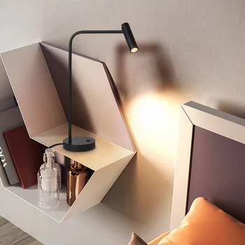 Nordic a Condus masa de birou din Metale ușoare lampă de masă cu comutator birou de carte de lectură moderne pentru dormitor studiu stand camera carte lumină