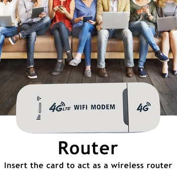 4G LTE Wireless Dongle USB 150Mbps cu Modem Stick WiFi Adaptor de Card de 4G Router Modem Stick Sim Card Wireless Router