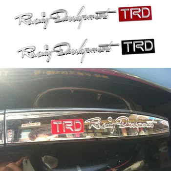 2 buc 3D Autocolante Auto Autocolante Personalizate Populare Scrisoare Numele Autocolant TRD Masina se Ocupe de Decalcomanii Eticheta Folie de Protectie Accesorii