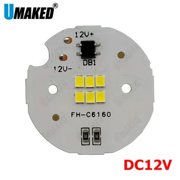 10buc DC12V/AC220V LED 5W 39mm 2835 SMD Lampă Placă nu Trebuie să Driver Conectați Sursa de Lumina Alb Cald/ Alb lampă de panou