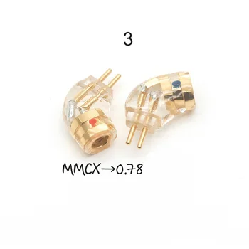 Super-Mini-MMCX 0.78 sex Masculin La Feminin 0.78 mm QDC FitEar JH EXK Acoustune UM V3 IM IE 500PRO IE 40PRO IPX Plug AdapterA2DC