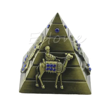 Faraon Egiptean Decorative Faraon Cămilă Metal Piramide Ornament Antic