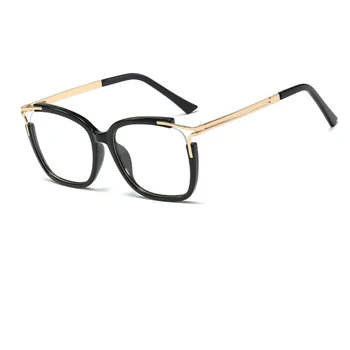 Ochelari de vedere ochelari Pătrați femeie 2020 moda Clare lentile Optice rama de ochelari pentru femei Brand de Lux Metal Picioare de sex feminin oculos