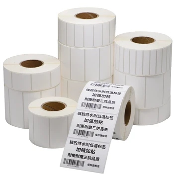 50x30mm 10Rolls Termice Etichete de Hârtie Autocolant rezistent la apa Tear-proof PP Termică Sintetice Etichetă de Hârtie Proaspătă Lanțului de Frig