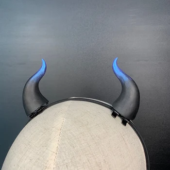 Cosplay Diavolul Gotic Ox Horn, Pălării Pentru Petrecerea de Halloween Corn de Diavol Ac de păr Regina Rău Caciulita Consumabile Partid DIY Clip de Păr