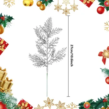 5 BUC de Crăciun Fals Plante Ramuri de Pin Pentru Pomul de Crăciun Coroană de flori Decoratiuni de Craciun pentru Pomul de Copii Cadou Consumabile