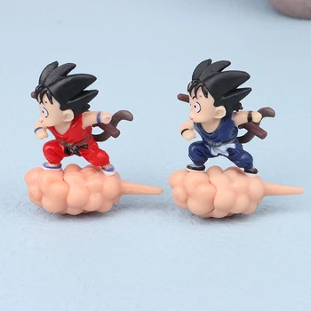 7.5 cm Anime Dragon Ball Acțiune Figura Copilărie Son Goku Rezervor de Pește Plutitoare Balon Figurina Pvc de Colectie Model Jucării Copil Cadou