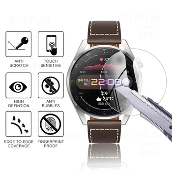 1-3PCS Sticlă de Protecție Pentru Huawei Watch 3 Pro Hauwei GT2 GT 46 MM 46 MM Smartwatch Plin de Acoperire Ecran de Protecție de Film de Accesorii