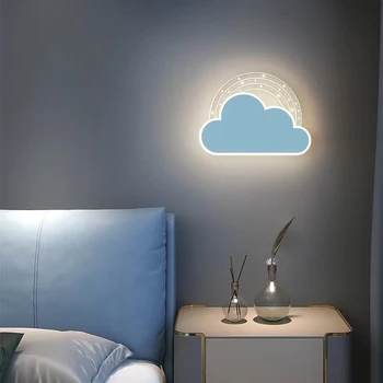 Fata Copil Copil Decor Dormitor Iluminat de Noapte Iepuras Roz Lămpi de Perete de Interior Acasă Iepure Camera Copilului Desene animate Minunat Lampă cu LED-uri