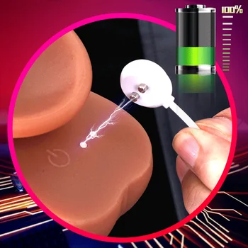 Noi Sosiri Realistic Dildo Vibrator Electric de Încălzire Telescopic Vibratoare Penis Mare G Spot Sex pentru Femei, de la Distanță fără Fir Vibrator