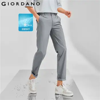 Giordano Bărbați Pantaloni High-tech la Mijlocul Naștere Scăzut Ușor Pantaloni Bumbac Monofazate de Culoare Pantaloni de Vară 01112346