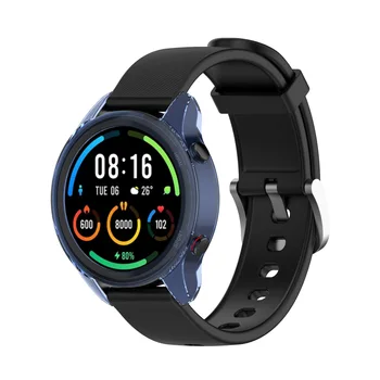 TPU Moale Plin Edge Protector Smartwatch Caz Shell Cadru Pentru Xiaomi Mi Watch Sport la nivel Mondial Ceas Inteligent Bara de protecție de Protecție Acoperă