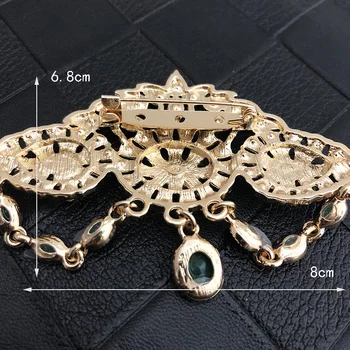 Strasuri sclipitoare de apă-drop forma crystles brosa luxery caftan de bijuterii pentru mireasa hijab eșarfă ace și insigne