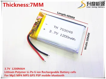 3.7 V 1200mAh 703048 Litiu-Polimer Li-Po, li-ion Reîncărcabilă de celule de Baterii Pentru Mp3 MP4 MP5 mobil GPS bluetooth
