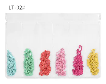6 Grile/Pachet Multi-colorate de Diferite Forme Lanțuri Inel Catarama de Metal 3D Știfturi de Unghii din Aliaj de Decoratiuni Manichiura DIY uñas