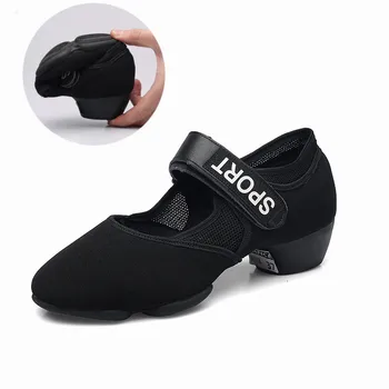 Noua Moda Pânză Neagră Profesor De Dans Jazz Sandale Adidas Pantofi De Dans Profesionist Sandale Pantofi De Dans Jazz Adidași Pantofi