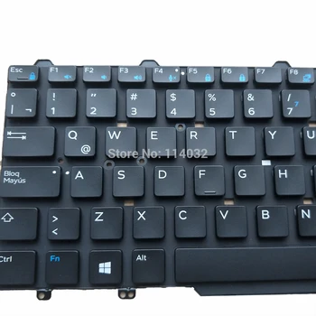 Laptop latină, franceză tastaturi pentru Dell latitude 13 3340 3350 E5450 E5470 E7470 E7450 LA tastatură taste albastru 0797YM piese de schimb