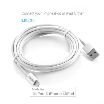 Ifm Certificat Original 1M 3M 8 Pin USB data Sync Încărcător Cablu pentru iPhone SE 5s 6s 6 7 8 plus 8 IOS 9 pentru iPad/iPod Cablu