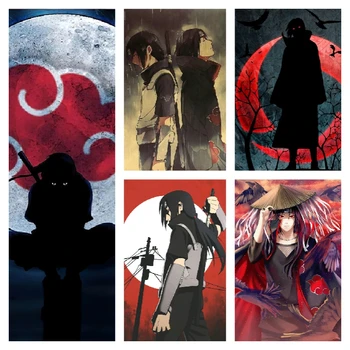 Anime-ul japonez Naruto Epocă Panza Pictura Arta de Perete Postere si Printuri pentru Camera de zi de Decorare Acasă