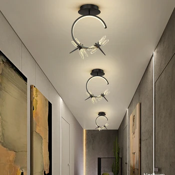 Nordic LED Tavan Lampa Iluminat Interior Luciu Lămpi Suspendate De Tavan Lumini Bucatarie Living Dormitor Hol de Prindere