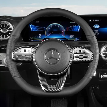 Volan masina Butonul Cadru Autocolant Garnitura pentru Mercedes-Benz W177 W205 W213 Sport Edition 2019 2020
