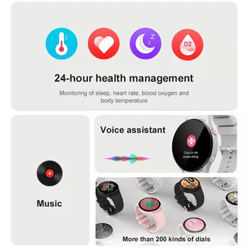 Noul Ceas Inteligent De Oameni Voce De Asteptare Monitor De Sănătate Personalizate Dial Ceasuri 70+ Sport Moduri De Smartwatch Rezistent La Apa Pentru Galaxy Watch 4