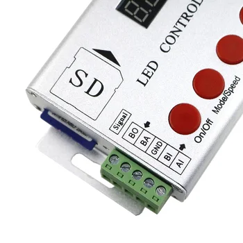 Led pixel controller card SD programe 2048pixels controler dmx consola TM1809 WS2811 ws2801 LPD8806 WS2812 DMX led strip 5-24