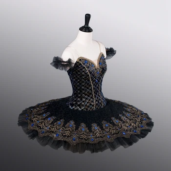 NOI ATS9003 Femei Negru&Albastru Clasice Costume de Catifea Organismele Profesionale Balet Tutu Fete Costume de Dans Copil Cusotm Făcut Fusta