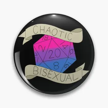 Haotic Bisexual D20 Personalizabil Moale Butonul Pin Creative Pin Rever Guler De Moda Cadou Pălărie Amuzant Haine Insigna Decor Iubitor