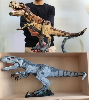 ÎN STOC Lumea Jurassic Dinozaur Seria T. Rex Rampag Comapatible 75936 40000 Clădire Lepinbloc Blocuri de Cărămizi de Jucărie LepinBlocks