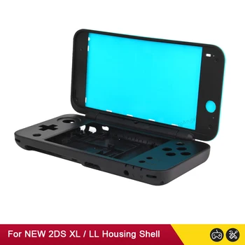 Alb-negru de Înlocuire Completă de Locuințe Shell Caz Acoperire Pentru Nintendo NEW 2DS XL LL Joc Consola Protector Accesorii