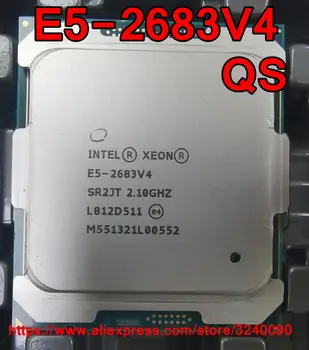 Intel Xeon CPU E5-2683V4 QS versiunea 2.10 GHz Cu 16 Nuclee 40M despre lga2011-3 E5-2683 V4 processor E5 2683V4 transport gratuit E5 2683 V4